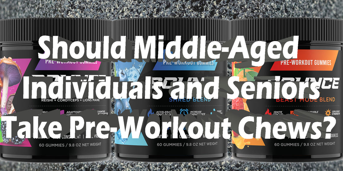 Middle Aged Individuals and Seniors take pre-workout chews