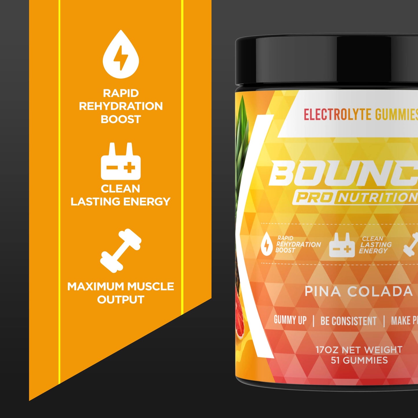 Electrolyte Gummies - Hydration Formula - Pina Colada