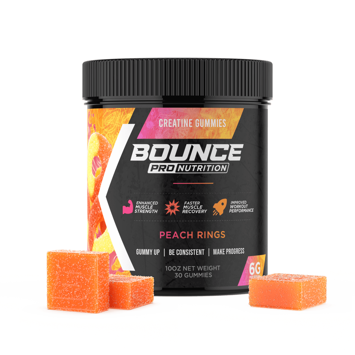 Creatine Gummies - Peach Rings