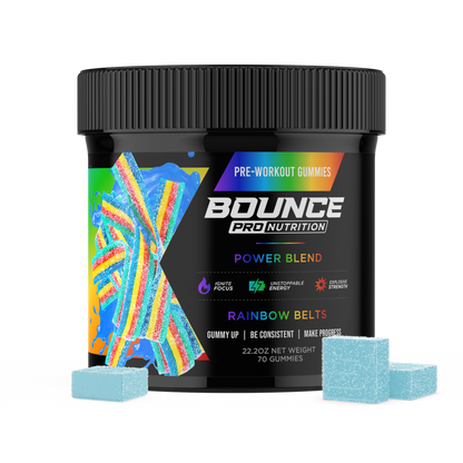Pre-Workout Gummies - Power Blend - Rainbow Belts