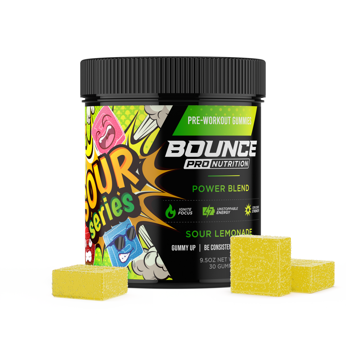 Pre-Workout Gummies - Sour Series - Power Blend