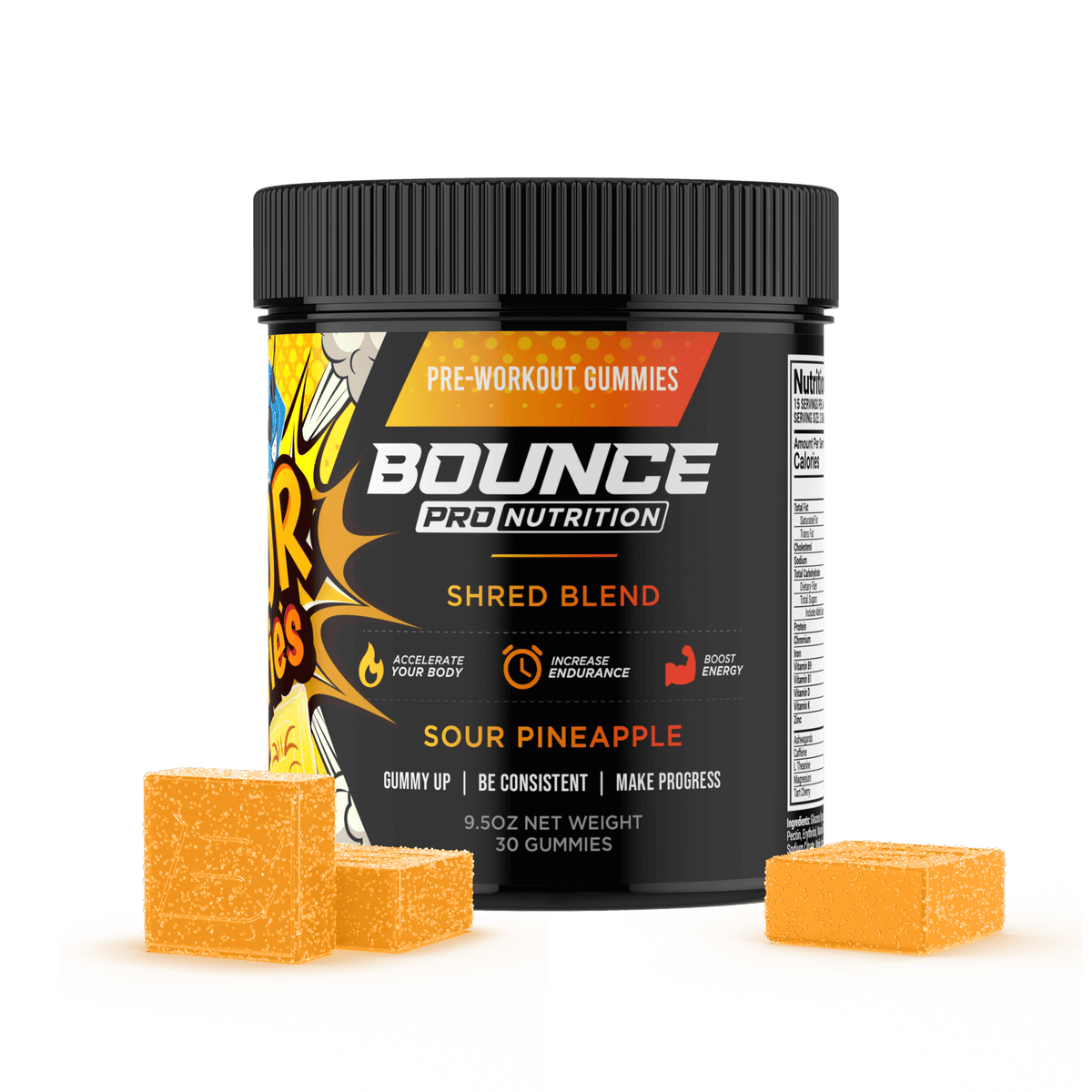 Pre-Workout Gummies - Sour Series - Shred Blend