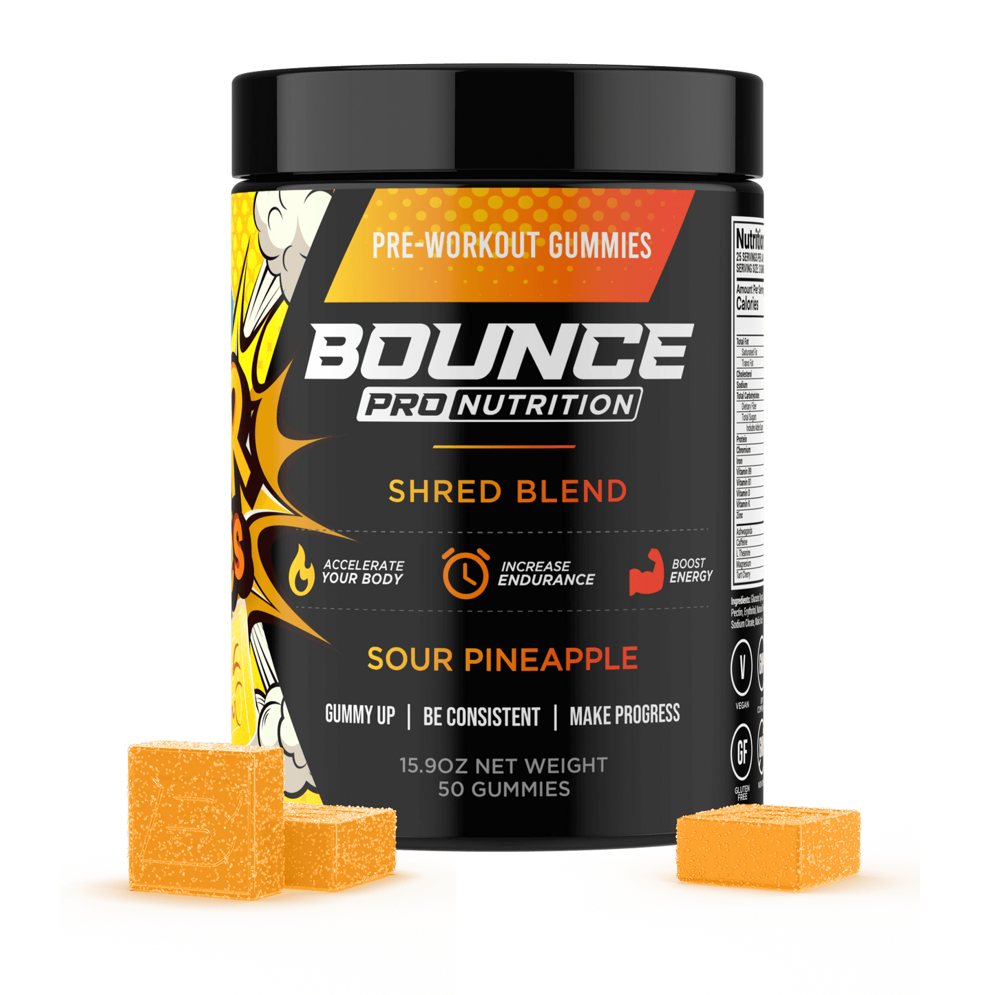 Pre-Workout Gummies - Sour Series - Shred Blend