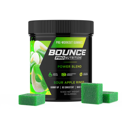 Pre-Workout Gummies - Power Blend - Sour Apple Rings