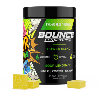 Pre-Workout Gummies  - Sour Series - Power Blend