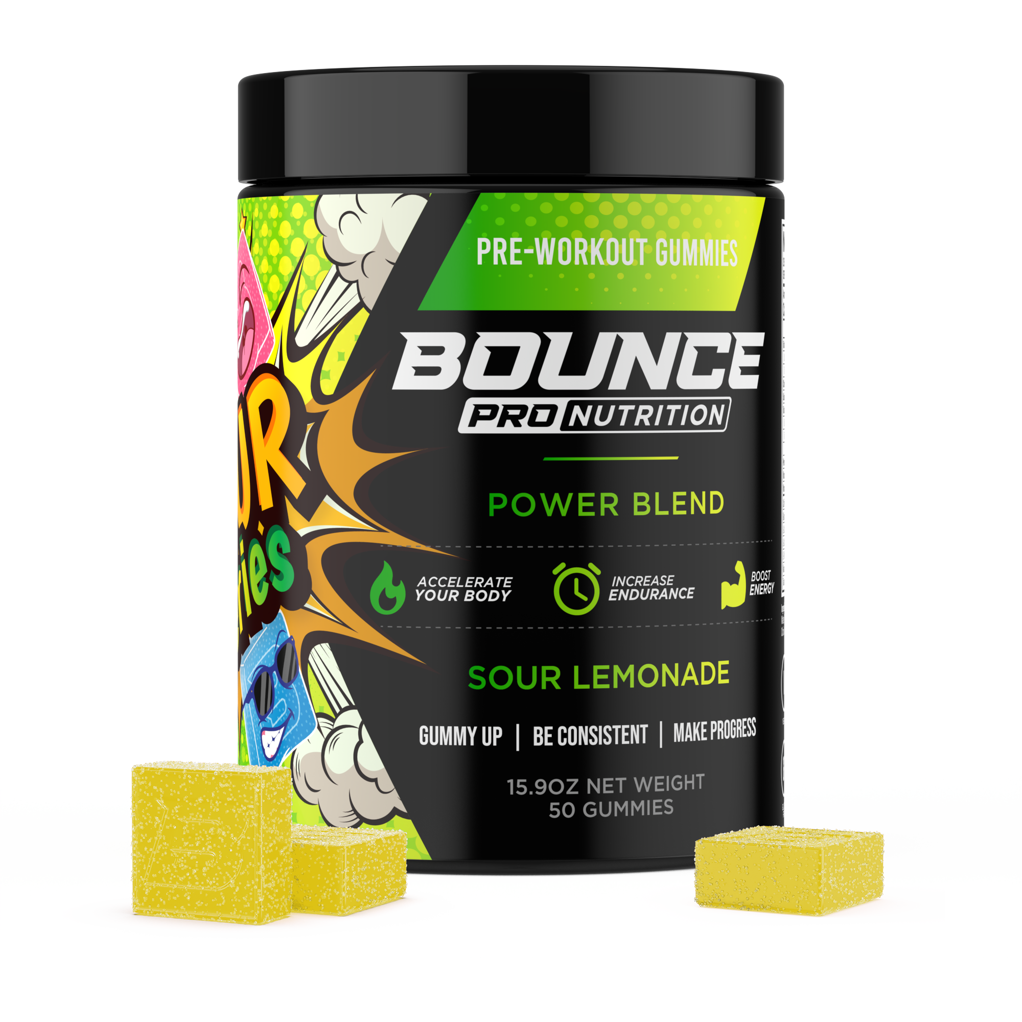 Pre-Workout Gummies  - Sour Series - Power Blend