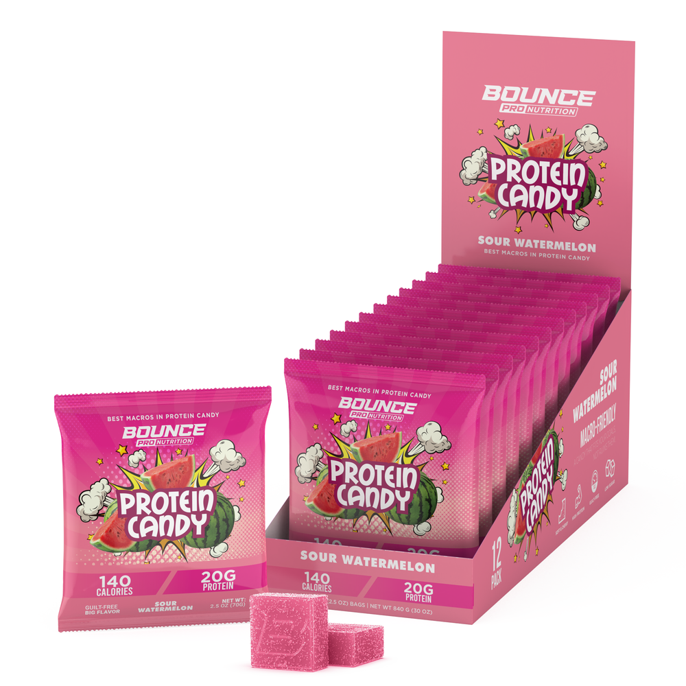 Bounce Protein Candy Sour Watermelon gummies